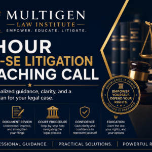 1-Hour Pro-Se Litigation Coaching Call